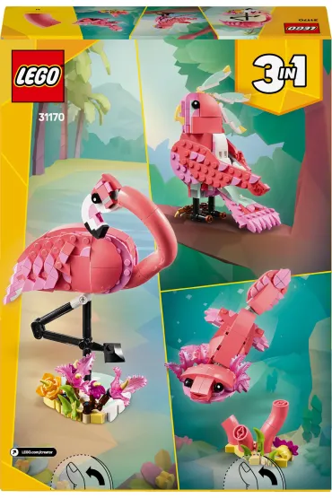 LEGO Creator 3 w 1 Dzikie zwierz�ta: r�owy flaming 31170