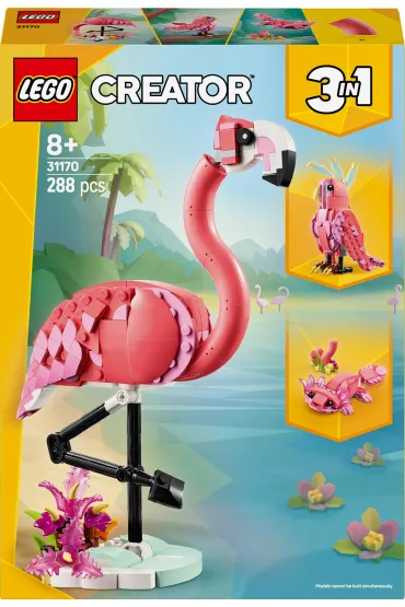 LEGO Creator 3 w 1 Dzikie zwierz�ta: r�owy flaming 31170