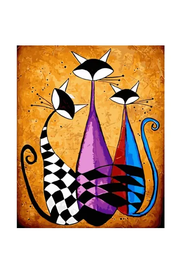 Koh-I-Noor Malowanie po numerach - Trzy Koty 40x50cm
