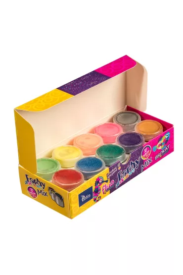 Tetis Farby plakatowe fluo/brokat/kolory specjalne 10 x 20 ml