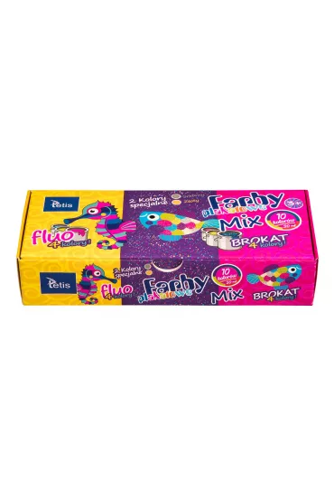 Tetis Farby plakatowe fluo/brokat/kolory specjalne 10 x 20 ml