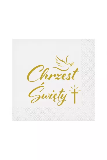 Godan Serwetki Chrzest �wi�ty Go��b i krzy� 20 szt.