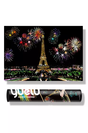 Twoje Hobby Eiffel Tower Plus. Magiczna zdrapka - wydrapywanka 75.0 x 52.0 cm