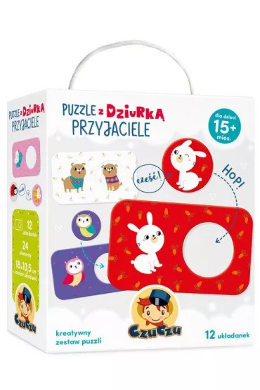 Puzzle z dziurk 24 el. Przyjaciele Bright Junior Media