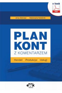 eBook Plan kont z komentarzem - handel, produkcja, usugi (e-book) pdf