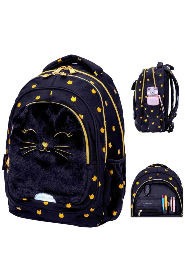 Plecak Astrabag Fluffy Kitty Black
