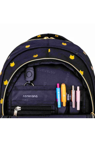 Plecak Astrabag Fluffy Kitty Black