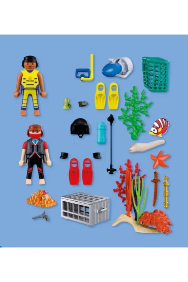 Playmobil City Action Nurek policyjny ze skarbem 72078