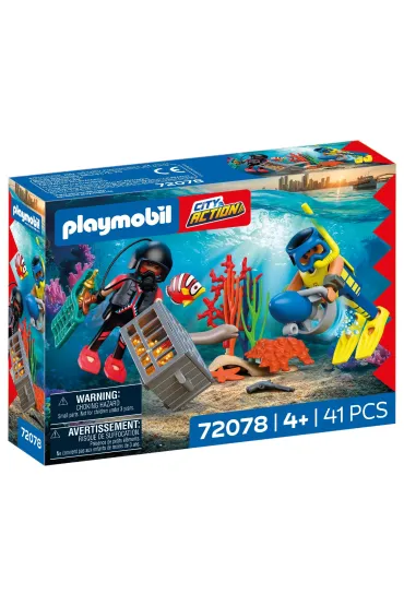 Playmobil City Action Nurek policyjny ze skarbem 72078