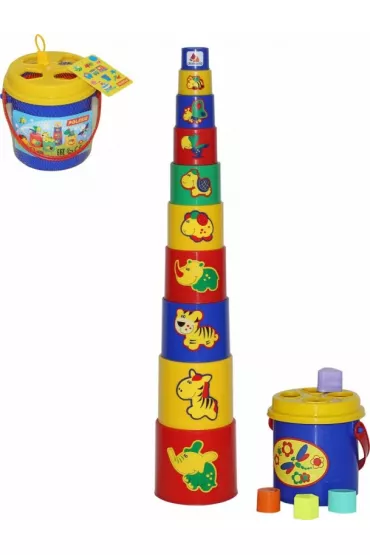 Piramidka 16 element�w POLESIE 52605