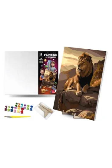 Qbee Malowanie po numerach - Kr�l Bestii 40x50cm