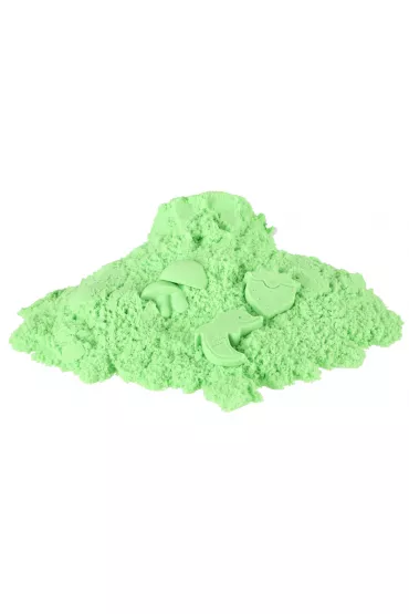 Piasek kinetyczny 1kg w woreczku zielony