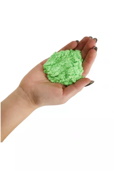Piasek kinetyczny 1kg w woreczku zielony