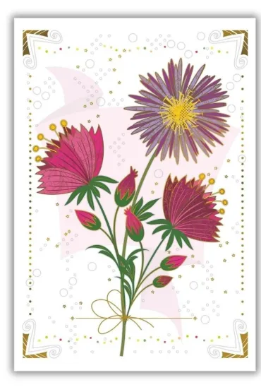 DaVinci Karnet 12x18cm + koperta Hibiskus