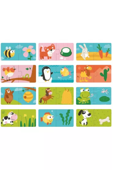 Puzzle Duo Co jedz� zwierz�ta Dodo