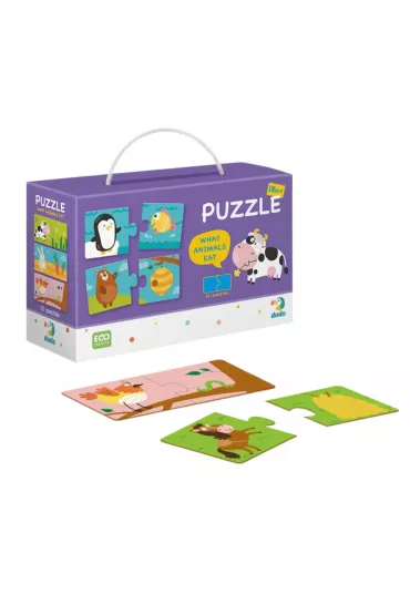 Puzzle Duo Co jedz� zwierz�ta Dodo