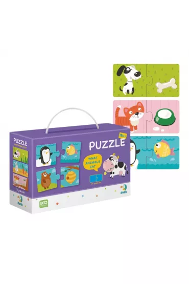 Puzzle Duo Co jedz� zwierz�ta Dodo