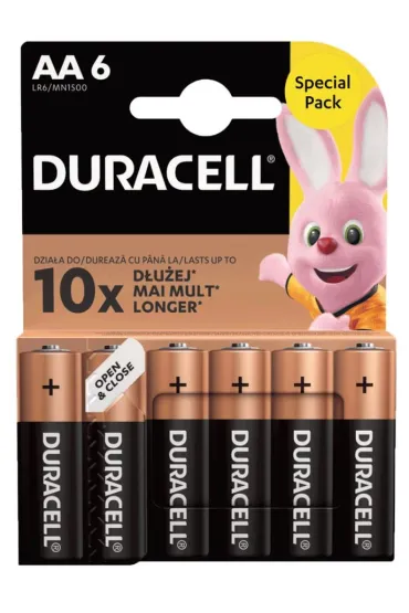 Duracell Bateria Basic AA/LR6 blister 6 szt.