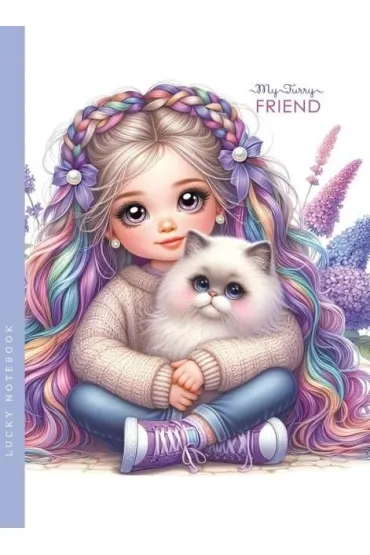 Fresh Notatnik 143x200 48K g�adki Dziewczynka z kotkiem