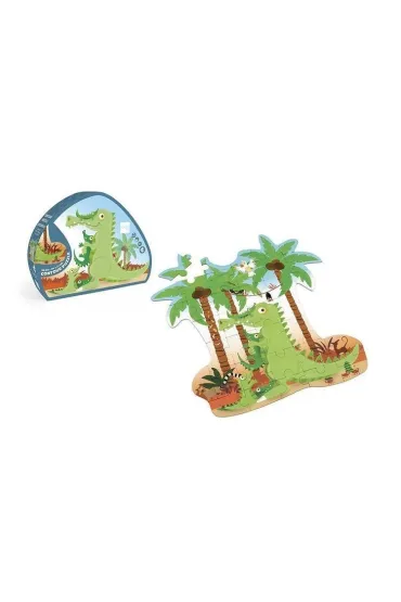 Puzzle konturowe 36 el. Krokodyl Scratch