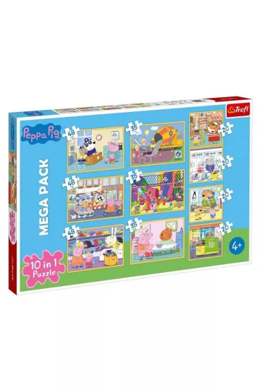Puzzle Puzzle 10w1 �winka Peppa z przyjaci�mi Trefl