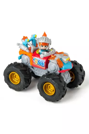 T-Racers Car + Power Trucks Mega Striker Magic Box