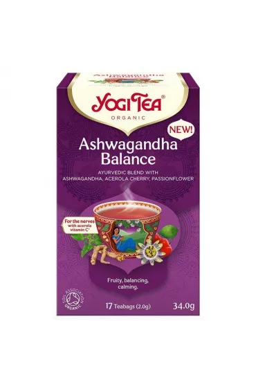 Yogi Tea Herbatka ajurwedyjska rwnowaga z ashwagandh (ashwagandha balance) 17 x 2.0 g Bio