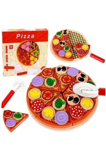 Krojenie pizzy na rzepy z no�em i desk� LeanToys