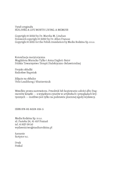 �ycie warte prze�ycia - Marsha  Linehan