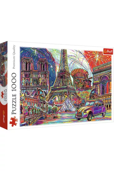 Puzzle 1000 el. Kolory Pary�a Trefl