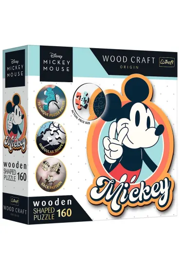 Puzzle drewniane 160 el. Myszka Mickey Trefl