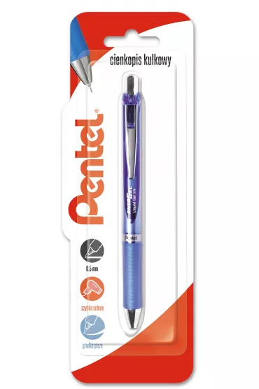 Pentel Cienkopis kulkowy EnerGel BLN75 niebieski 0.5mm