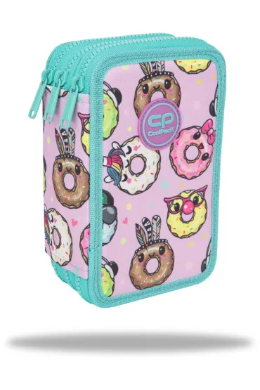 CoolPack Pi�rnik potr�jny z wyposa�eniem Jumper 3 Happy Donuts
