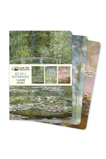Flame Tree Zestaw 3 notatnik�w A5 Claude Monet