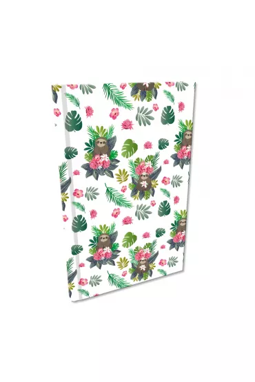 Bee-bee Notes A5 Soft Touch Leniwce Girls kratka
