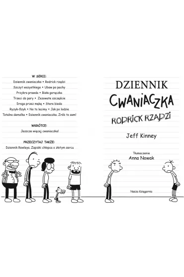 Rodrick rz�dzi. Dziennik Cwaniaczka. Tom 2 - Jeff Kinney