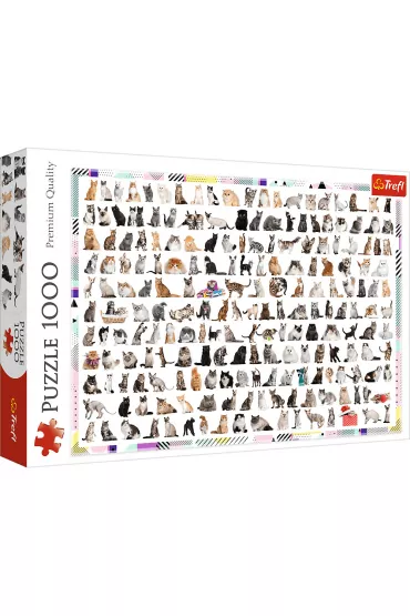 Puzzle 1000 el. 208 kot�w Trefl