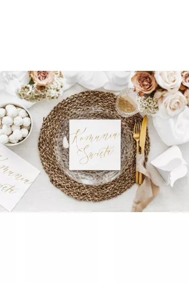 PartyDeco Serwetki Komunia �wi�ta 33x33 cm