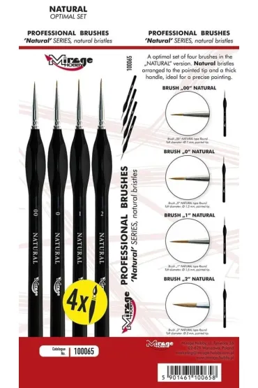 Zestaw p�dzelk�w natural optimal set