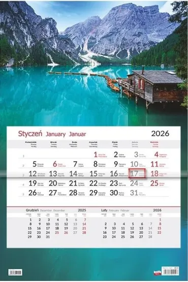Kalendarz 2026 jednodzielny dki