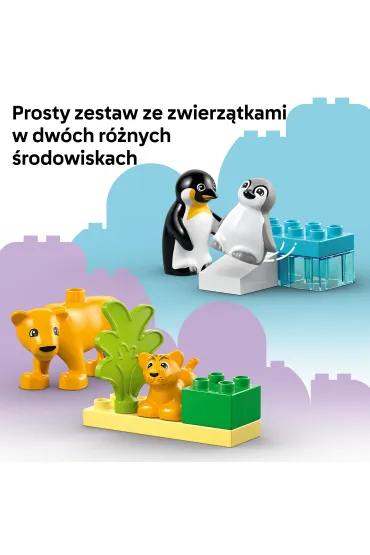 LEGO DUPLO Town Rodziny dzikich zwierz�t: pingwiny i lwy 10442