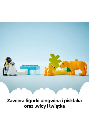 LEGO DUPLO Town Rodziny dzikich zwierz�t: pingwiny i lwy 10442