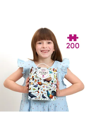 Puzzle Puzzlove CzuCzu 200 el. Ptaki Polski Bright Junior Media
