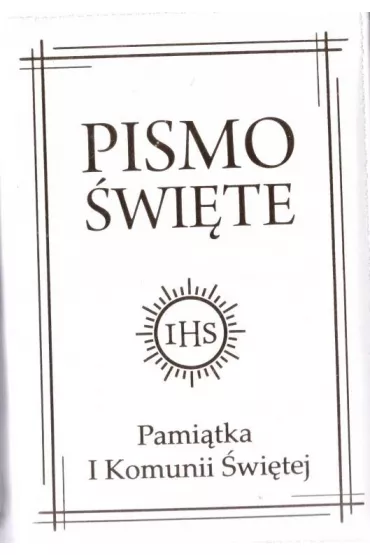 Pismo �wi�te w etui bia�e - I Komunia �w.