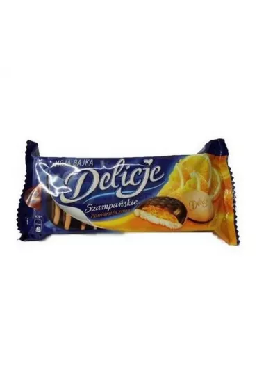 Ciastka 147 g Delicje szampa�skie pomara�cza WEDEL