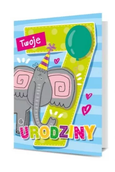Pan Dragon Karnet B6 Twoje 7 Urodziny