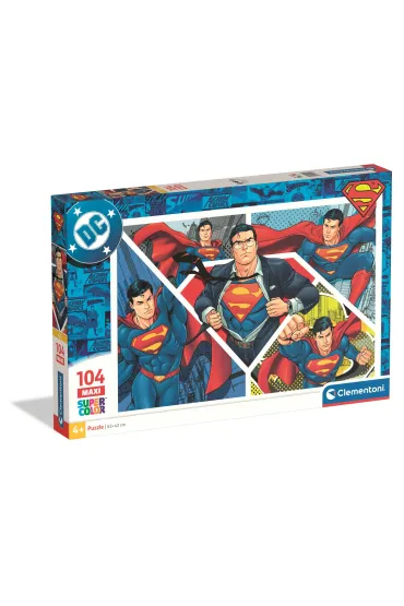 Puzzle 104 elementy Maxi Superman CLEMENTONI 25022
