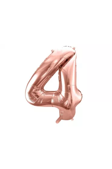 PartyDeco Balon foliowy 4 r�owe z�oto 86cm