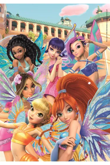 Puzzle 104 el. Maxi SuperColor. Winx Clementoni