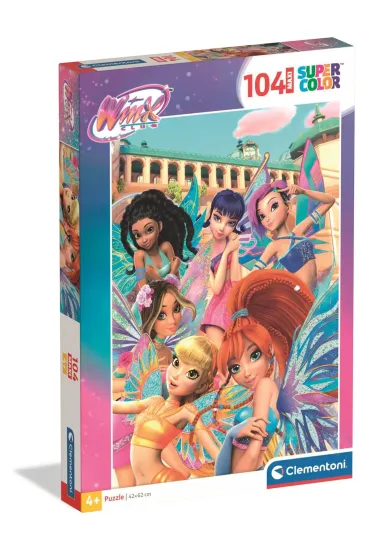 Puzzle 104 el. Maxi SuperColor. Winx Clementoni